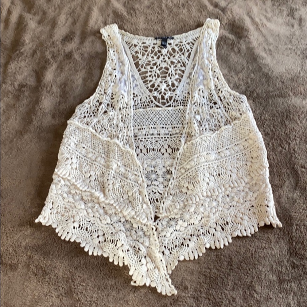 FANG lace tank top vest